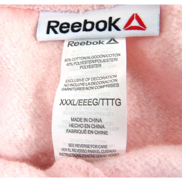 Women's Reebok Pink Cotton/Poly. Shorts XXXL NWT - Picture 3 of 5
